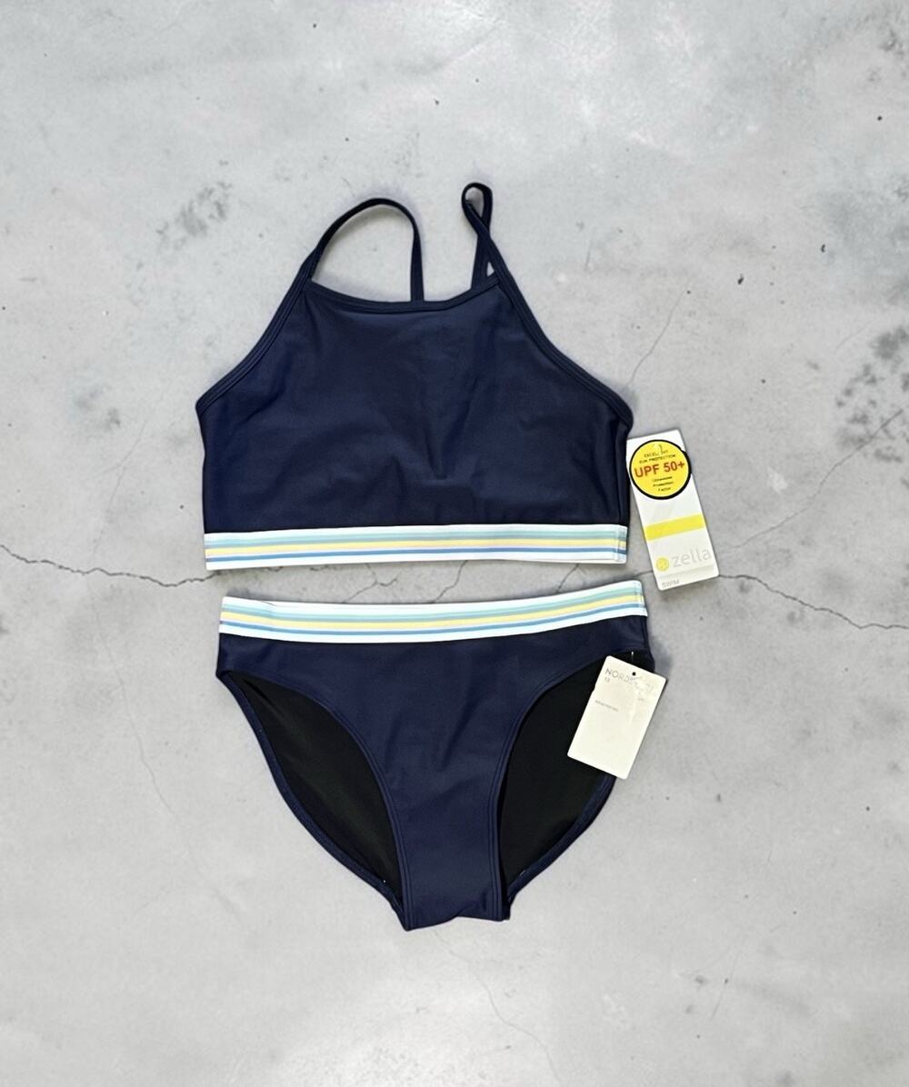 Zella Girl two-piece bikini set Girls Size 12 New